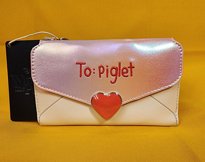Loungefly Disney Winnie The Pooh & Piglet Love Letter Flap Wallet Valentines NEW