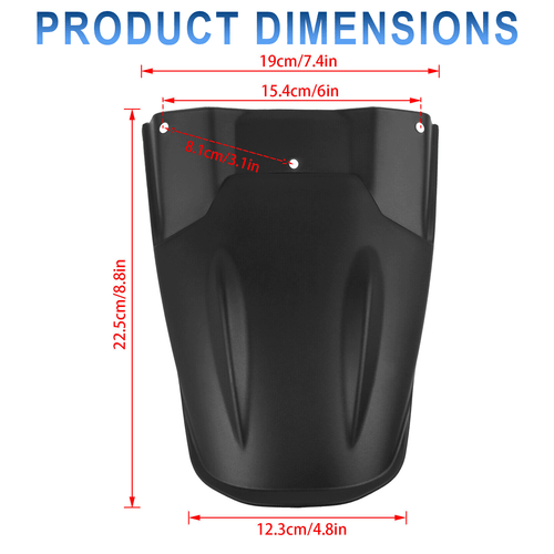 Rear Fender Mudguard Extender For Yamaha MT-07 MT 07 2013-2017 XSR700 2016-2020 - Picture 3 of 9