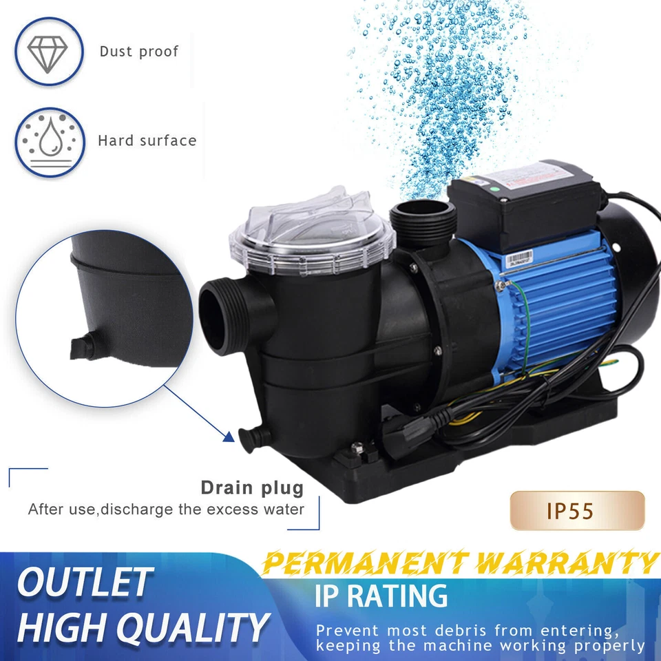 For Hayward 3HP In/Above Ground Swimming Pool Sand Filter Pump Motor Strainer - Image 4 of 4