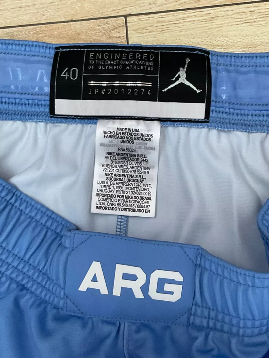 Argentina MATCH SHORT PLAYER ISSUE Olympic Games Basketball 2020 Size 40