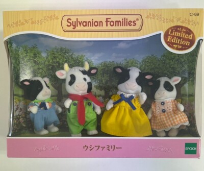 New Epoch Sylvanian Families Cow Family Calico Critters C-69