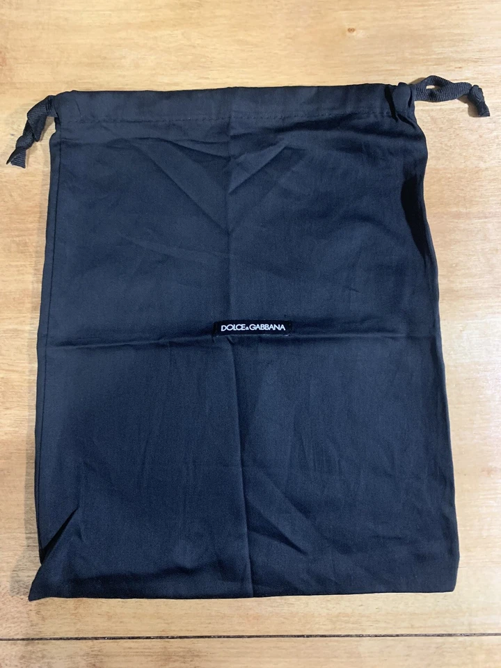 Дорожные мешки для хранения пыли Dolce & Gabbana черный хлопок шнурок 14,5 дюйма x 11 дюймов - Изображение 4 из 4