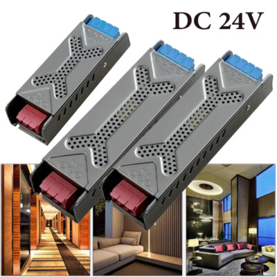AC110V-220V to DC24V Power Supply Slim Adapter 60W-720W Transformer LED Driver