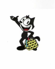 Felix the Cat with Magic Bag of Tricks 2.5" Iron On Embroidered Patch