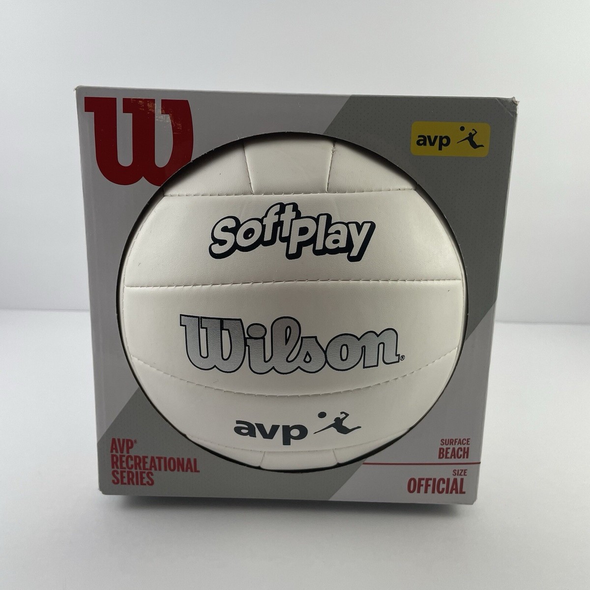 Wilson Volleyball Soft Play Avp Recreation For Outdoor Beach White