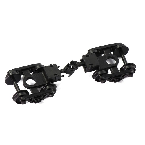 2pcs HO Scale 1:87 Roller Bearng Truck 36" Metal DC Wheels 3-Sprngs - Foto 4