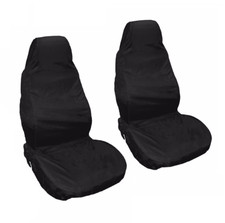 For vauxhall/OPEL CORSA D 06>09 Seat Covers WATERPROOF Front Pair car Black Pr