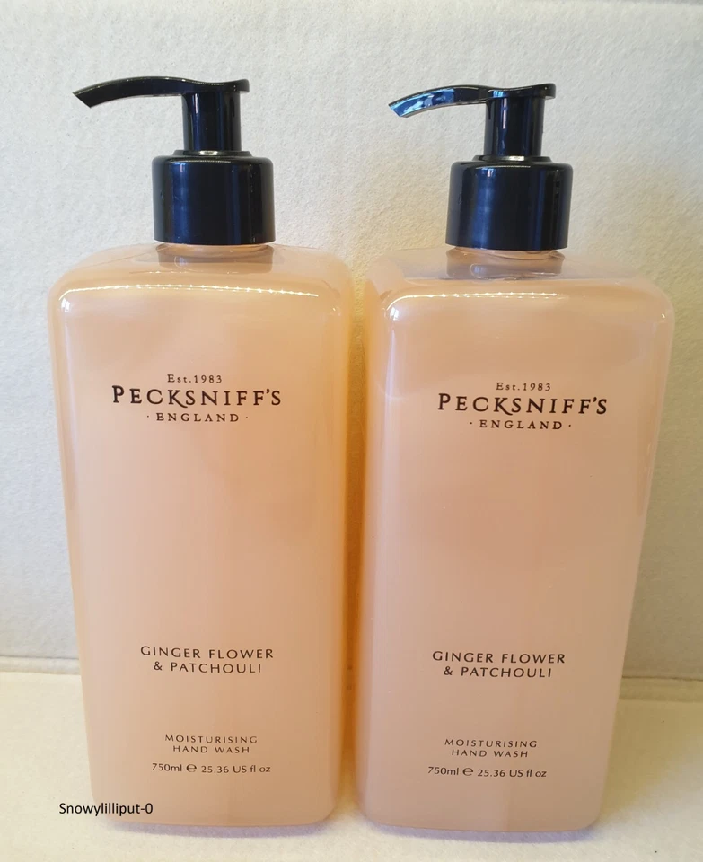 PECKSNIFF'S Pair 750ml Pecksniffs - GINGERFLOWER & PATCHOULI - Moisurising Hand Wash