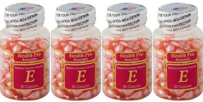 4 bottles AVOCADO Vitamin E Skin Oil 90 Caps/bottle  360caps in toatal