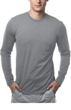 90 Degree by Reflex Men’s Long Sleeve Performance Shirt NWT Size L Blue