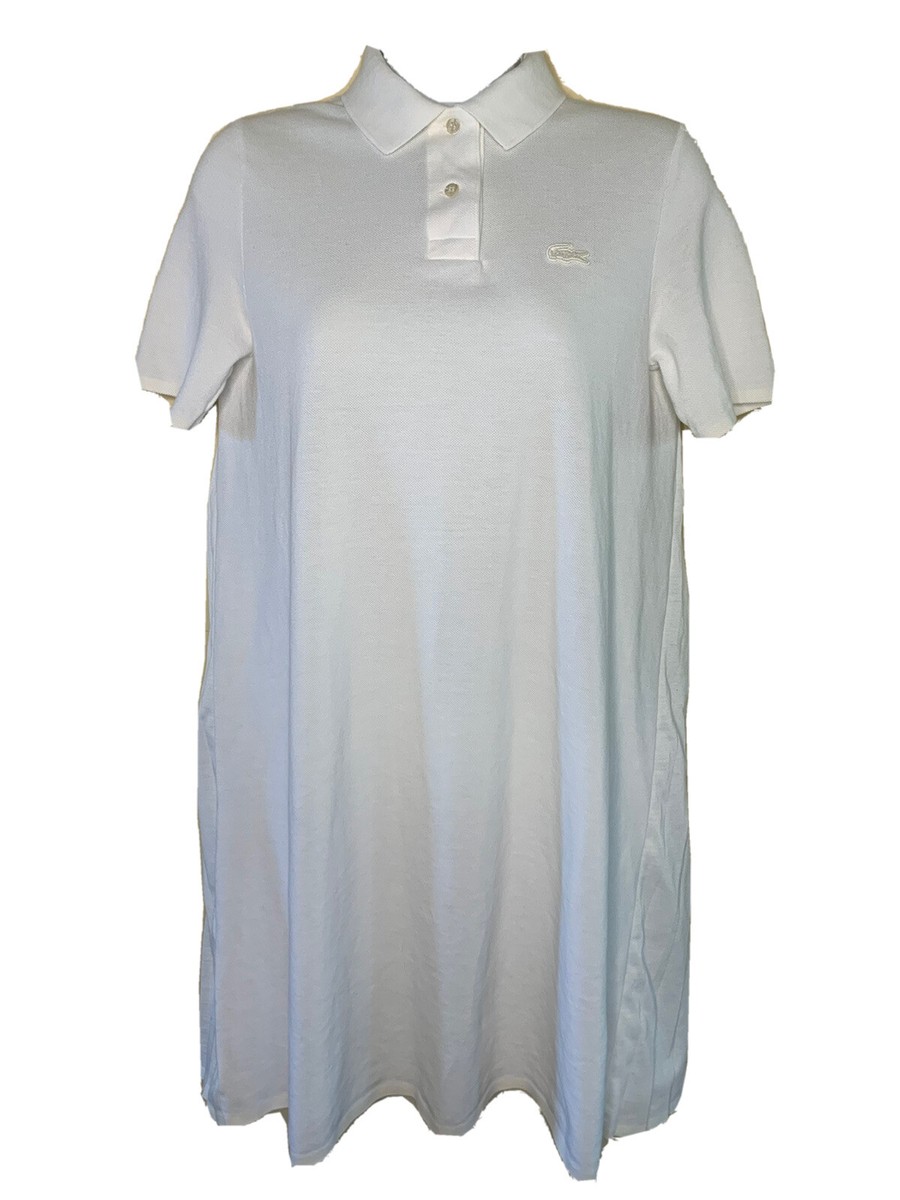 ★LACOSTE★ Women's pleated hem short sleeve polo dress beig EF6922_70V_20.jpg