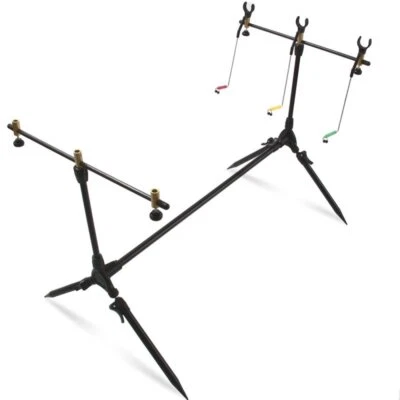 Rod Pod Session inkl. 3 Rutenhalter und 3 Hängebissanzeiger NGT