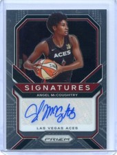 2021 Panini WNBA Prizm ANGEL MCCOUGHTRY Signatures Auto Autograph LAS VEGAS ACES