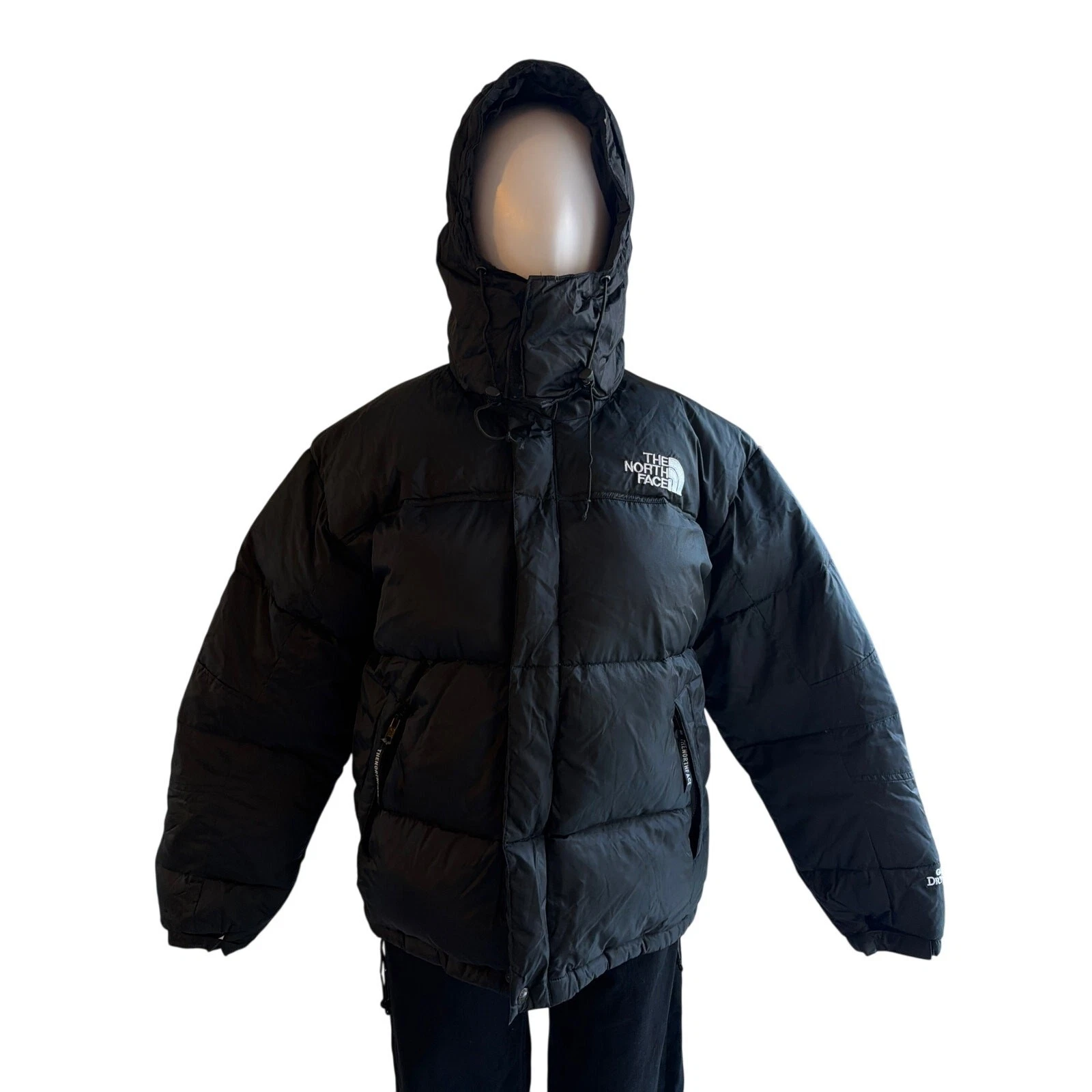 The North Face Men’s Small Black Hooded Insulated Bomber Jacket DWR