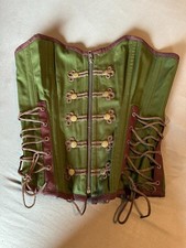 Schnürkorsett, Unterbrustgürtel, Clubwear Erotik Damen, Gr. M/40 (anpassbar)