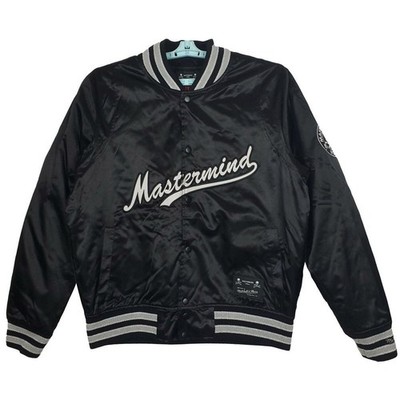 Mastermind World Mitchell & Ness Large Varsity Jacket 2023 Collab Black New