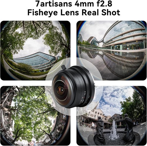 7artisans 4mm F2.8 Fisheye Manual Prime Lens For Fuji M4/3 Sony E Canon Camera - 第 5/18 張圖片
