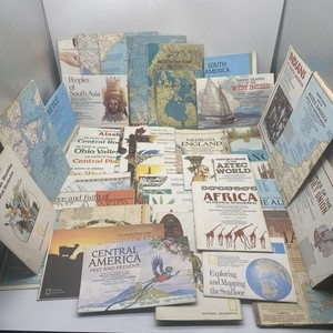 Lot Of 52 Vintage Maps National Geographic Mixed Lot No Duplicates