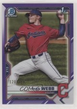 2021 Bowman Draft Chrome Purple Refractor 120/250 Ryan Webb #BDC-57 6k8