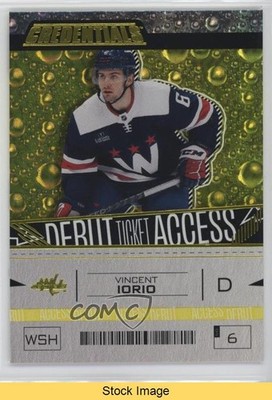 2023-24 Credentials Debut Ticket Access Yellow Vincent Iorio Rookie RC READ 1t21
