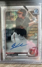 2020 Bowman - Mega Box Chrome Mojo Autographs Gunnar Henderson #BMA-GH (AU, RC)