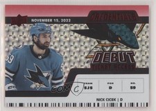2022 Credentials Debut Ticket Access Horizontal Red 276/299 Nick Cicek #132 0is9