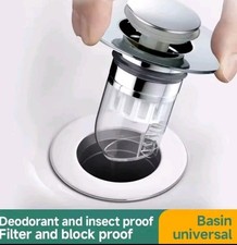 Universal Rebound Drain Plug Filter Basin Pop-up Sink Filter  Hair Catcher