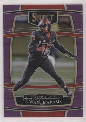 2022 Panini Select Draft Picks Concourse Purple Prizm 30/75 Davante Adams 2qw