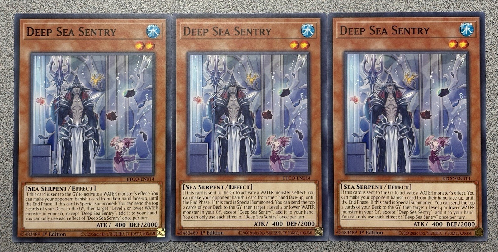 Deep Sea Sentry ETCO-EN014 (x3) Eternity Code Common 1st Edition NM