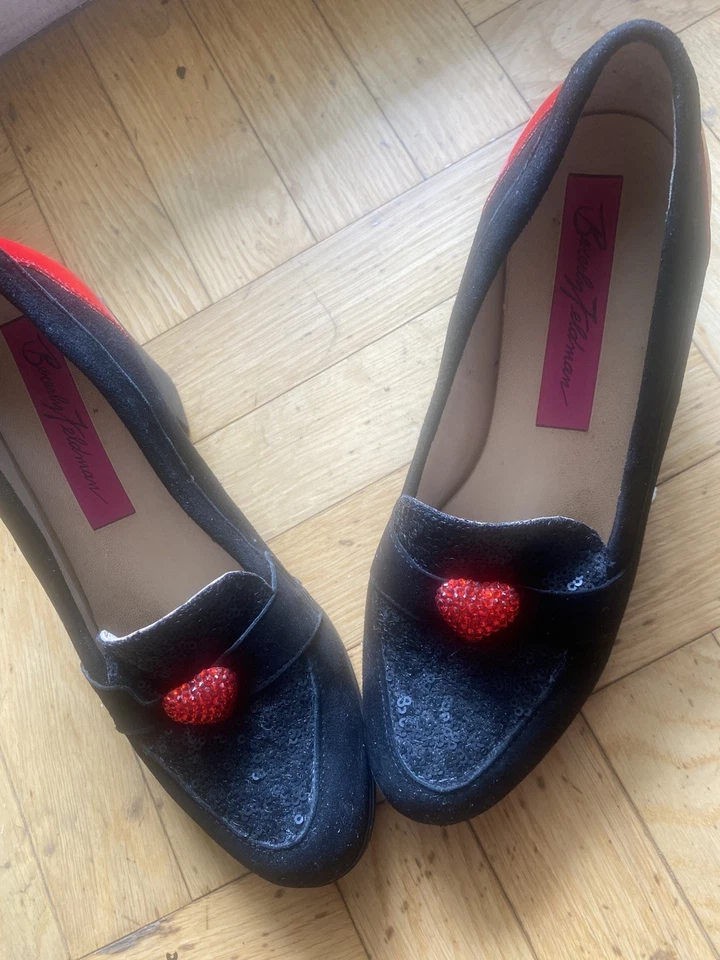 BEVERLY FELDMAN INCREÍBLE SUELA DE GOMA PLATAFORMA BOMBAS ❤️38 Hecho en ESPAÑA 2 Pares Foto 3 de 4