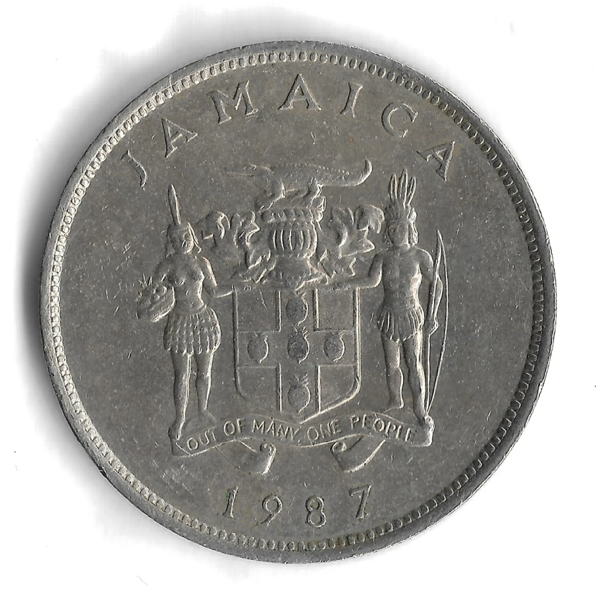 JAMAIKA 1987 記念メダル　1個 重さ約136㌘ JAMAIKA 1987 記念メダル 1個 重さ約136㌘ JAMAIKA 1987 記念メダル 1