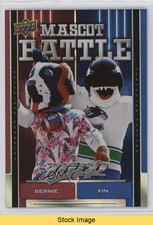 2025-26 Upper Deck MVP Mascot Battles Bernie the St Bernard Fin Whale READ 1j8k