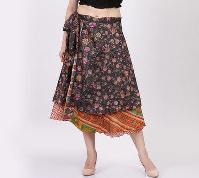 Women Two Layer Plus Size Silk Magic Wrap Around Beach Skirt 10pc Wholesale lot
