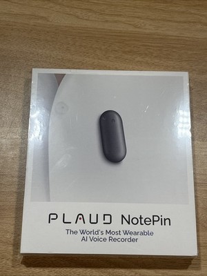 PLAUD Cosmic Gray NotePin AI Voice/Audio Recorder 64GB PN0200 Factory Sealed