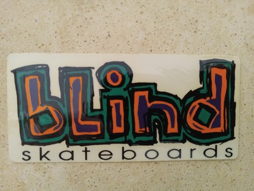 Blind Skateboard Sticker Vintage 90s World Industries H-Street Video Days Gonz