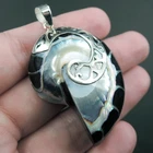 Large Purple Nautilus Shell 925 Sterling Silver Pendant Jewelry, NSP-673