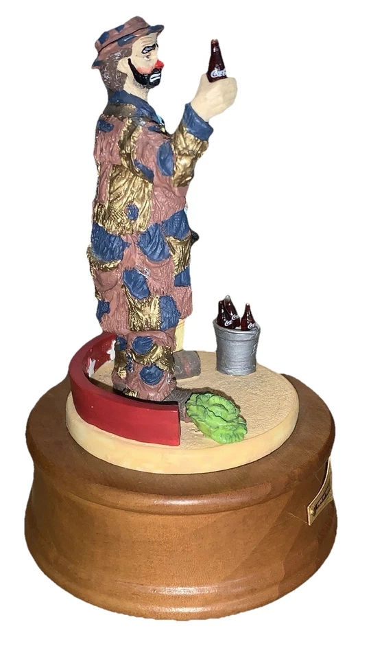 1995 Emmett Kelly Coca-Cola Musical Figurine "Pause For A Coke" - Works! - Image 4 of 4