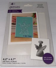 Crafters Companion Christmas Festive Angel 4pc Stamp And Die Set 2021
