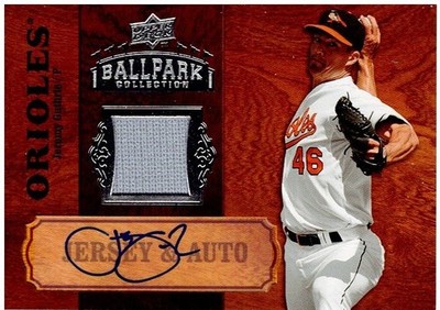 JEREMY GUTHRIE - RC - AUTO - Jersey Patch - 2008 Upper Deck Ballpark Collection