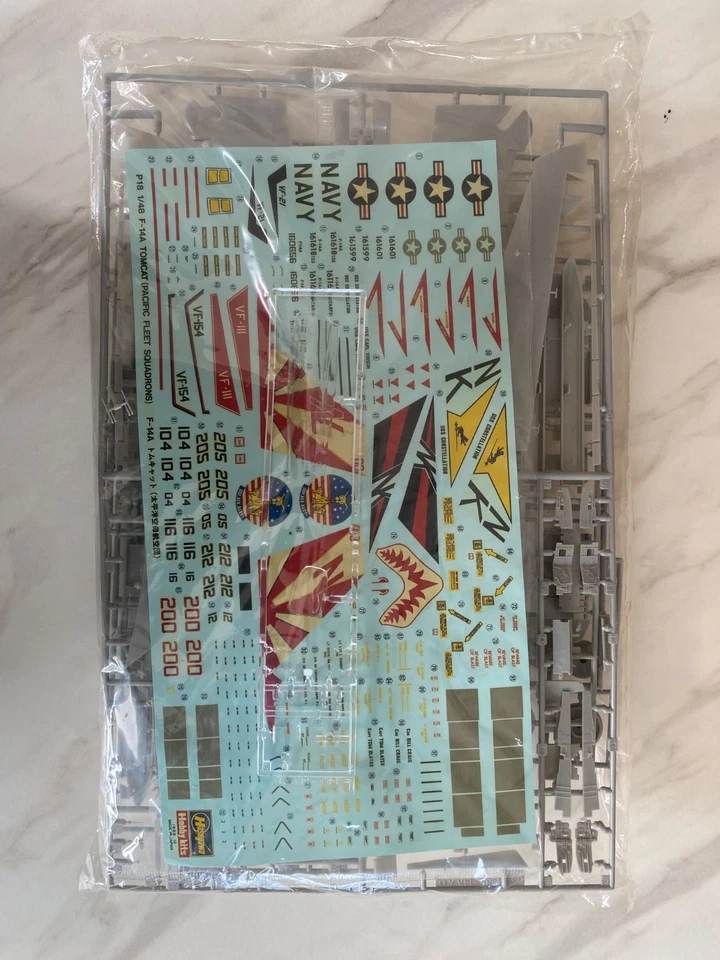 Maquette F-14A Tomcat Hasegawa 1:48 Neuve - Photo 3/4