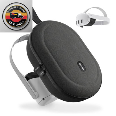 Syntech VR Tasche Quest 3S Quest 3 Quest 2 Schutzschale Schwarz
