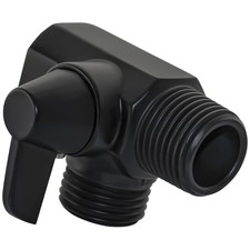 2 Way Shower Arm Diverter Valve for Hand Held Showerhead, Matte Black