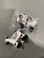 Chick Fil A Cow Eat Mor Chik'n More Chicken  Plush Stuffed Animal 4" Lot Of Two
