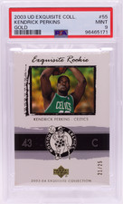 2003-04 UD Exquisite Collection Kendrick Perkins Gold Rookie /25 PSA 9