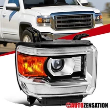 Fit 2015-2019 GMC Sierra 2500HD Denali SLE Right Side Clear Projector Headlight