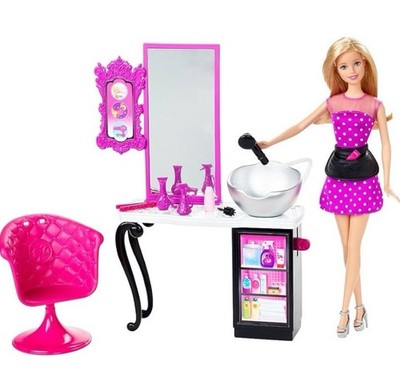 Barbie CMM55 Malibu Avenue Friseur Style Salon mit Puppe von Mattel
