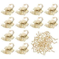  20pcs Small Latch Lock - Box Lid Fasteners Metal Buckle Golden Hasp Hardware