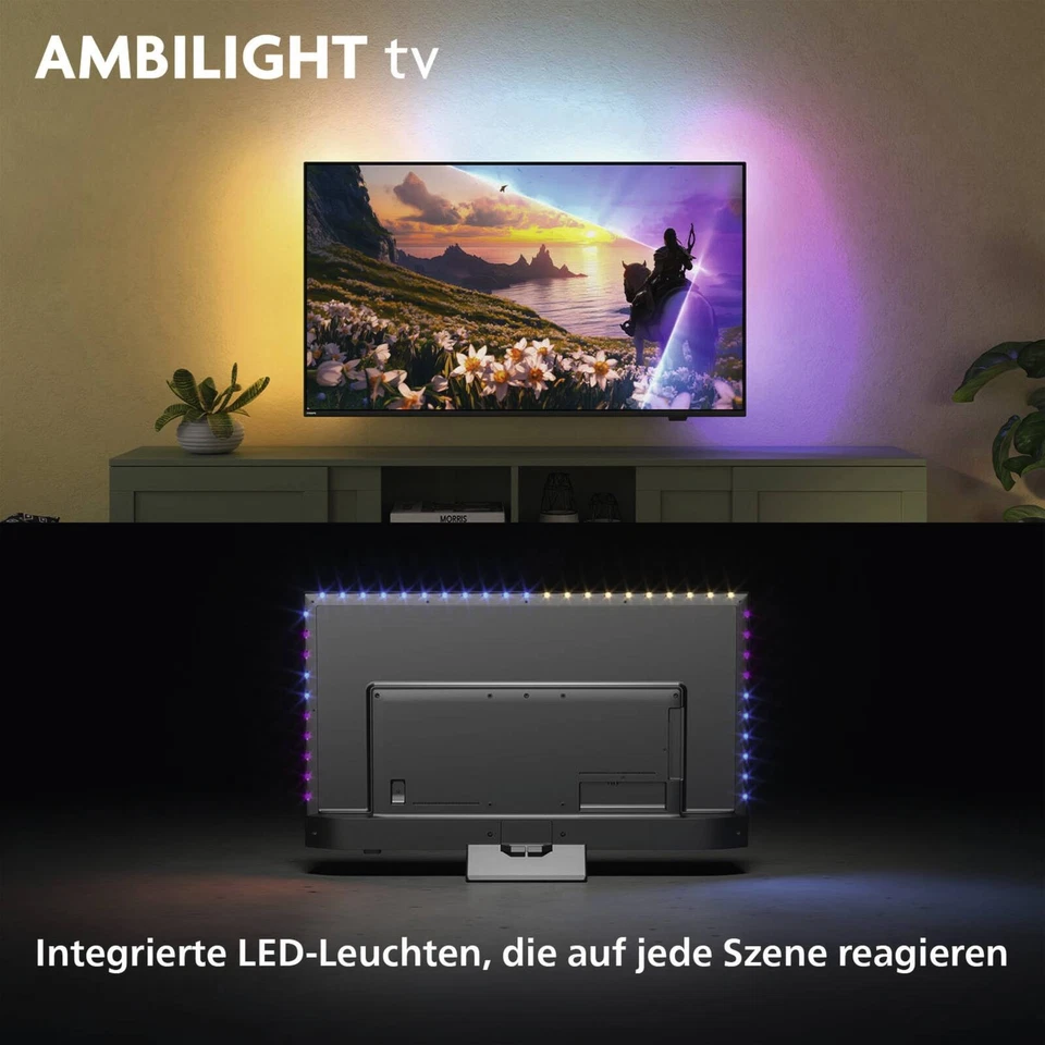 Philips LED smart TV 43PUS8600/12 43 Zoll Fernseher 4K Dolby Atmos EEK F B Ware - Bild 2 von 4