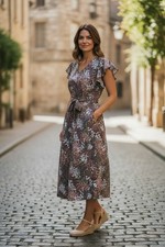 Vintage Loft Dress, Size Small, Floral,Whimsy