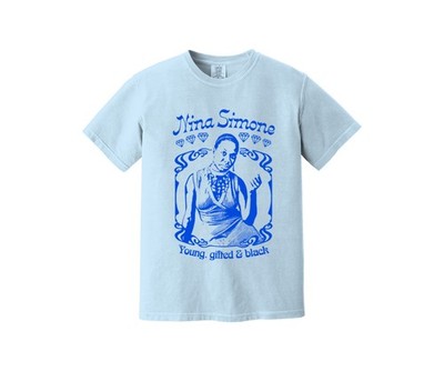 Nina Simone Heavyweight T Shirt - Young, Gifted & Black, Sinnerman, Civil Rights